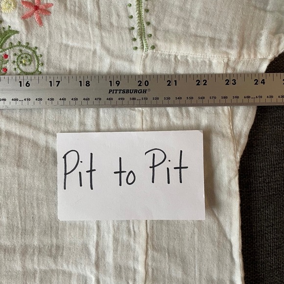 NEW‎ Eddie Bauer Embroidered Gauze Tunic Top White Coastal Boho Cottage Lagen XL - Picture 6 of 9